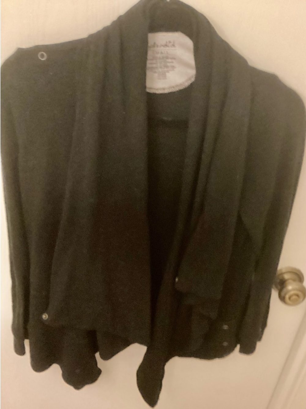 Splendid Black Open-Front Cardigan